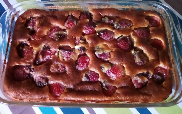 Clafoutis aux fraises