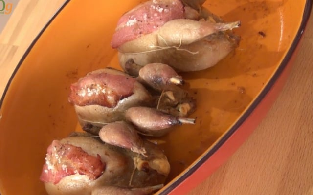 Cailles rôties aux petit-suisses