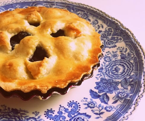 Mini blueberry pie