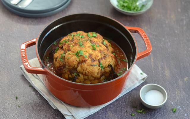 Chou-fleur rôti à la cocotte