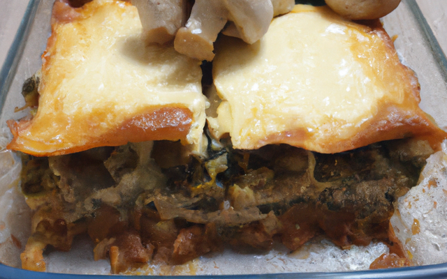 Lasagnes au brocoli et aux champignons