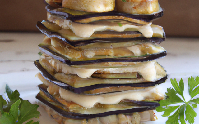 Millefeuille d'aubergines