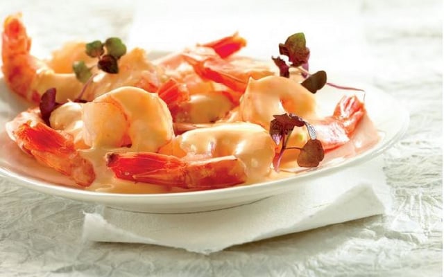 Gambas au Boursin ail et fines herbes