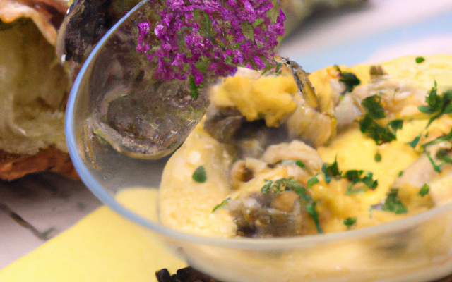 Crème de chou-fleur et huîtres