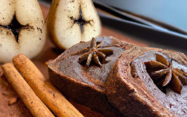 Poires, chocolat et pain d'épices