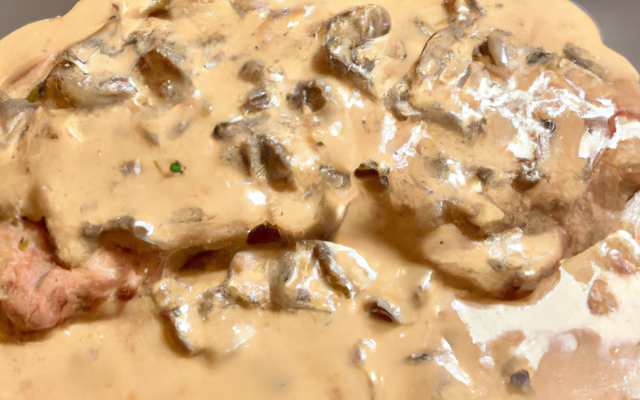 Escalopes de veau sauce romanoff