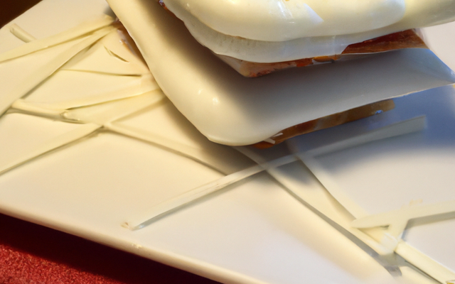 Millefeuille de mozzarela et serrano