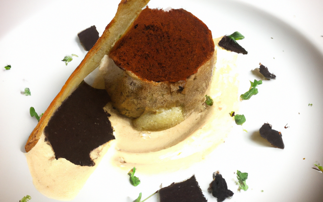 Tiramisu de foie gras, artichaud et truffe