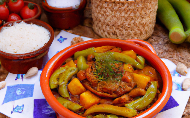 Tajine végétariene aux haricots