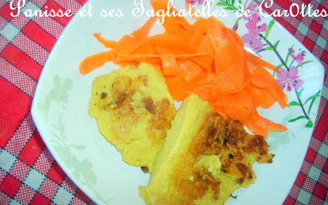 Panisse et ses tagliatelles de carottes