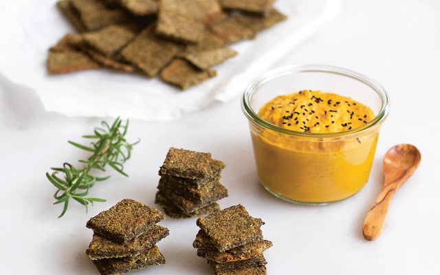 Crackers aux lentilles du Puy