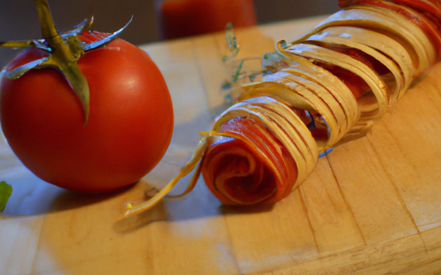 Torsade feuilletée à la tomate séchée