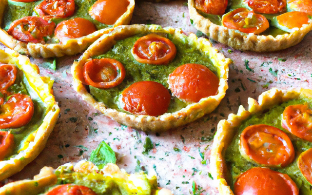 Tartelettes tomates au pesto