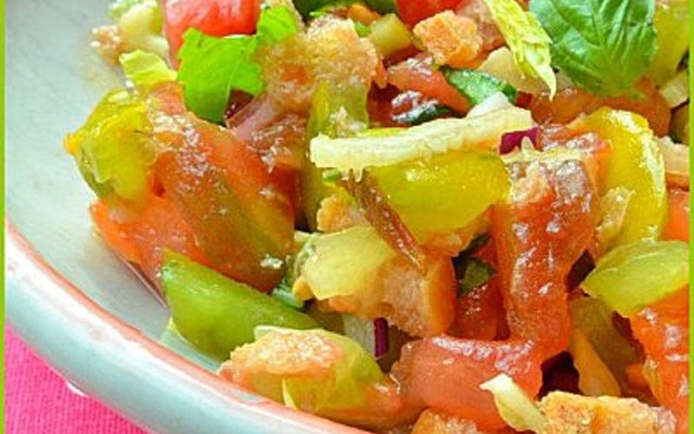 Panzanella ou ma salades de tomates au pain