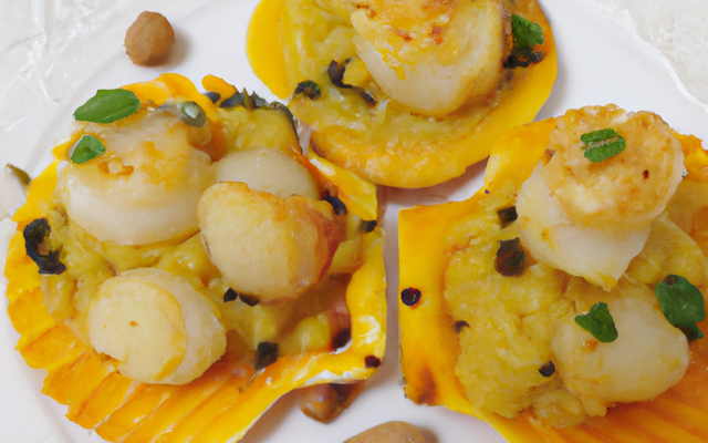 Noix de saint jacques au safran