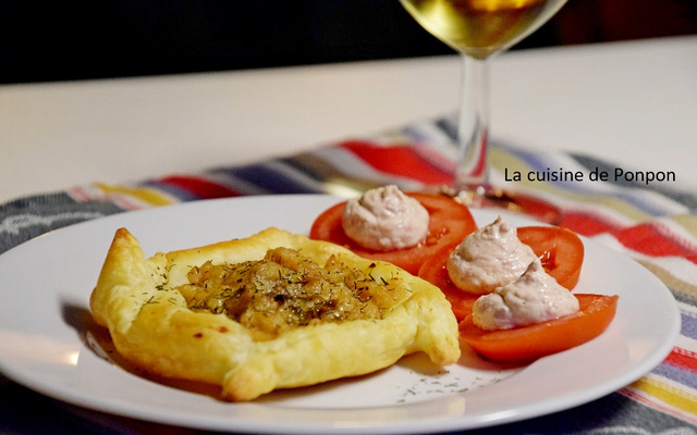 Feuilleté de noix de Saint Jacques cuisinées au beurre