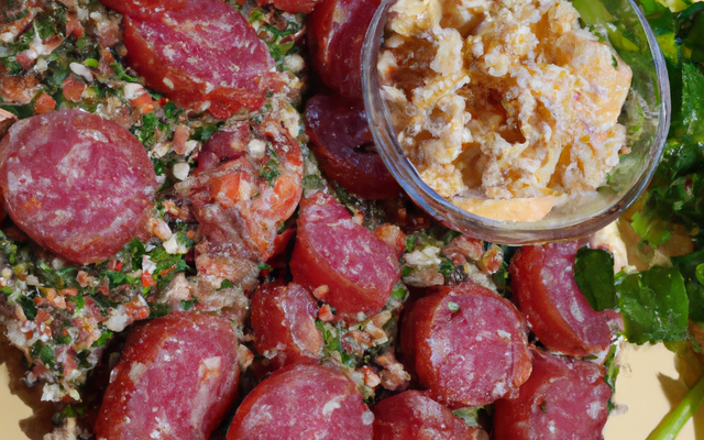 Taboulé maison de saucisson sec