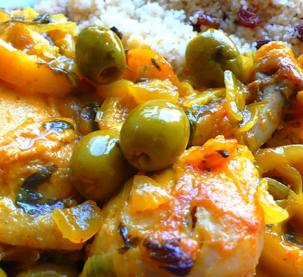 Tajine de poulet aux citrons