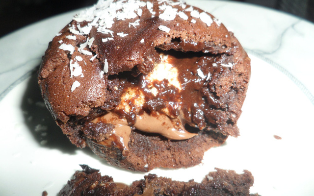 Fondant chocolat meringué au cœur de Nutella