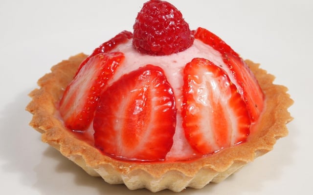 Tartelette bavaroise aux fraises et framboises
