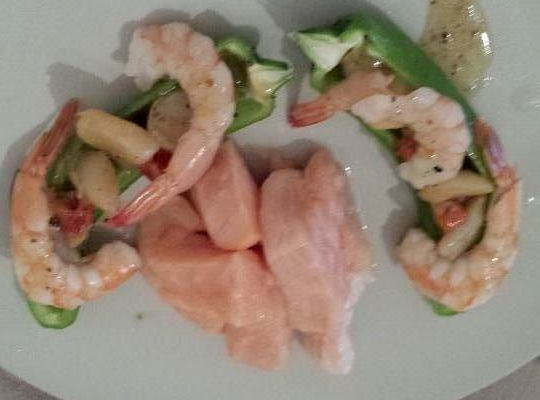 Gros piment vert au saveur de la mer