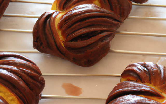 Brioches tressées au chocolat
