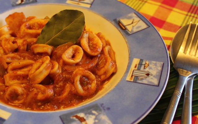 Blancs d'encornets à l'Antillaise
