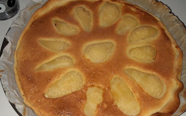 Tarte aux poires fraîches
