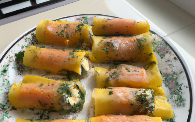 Cannellonis de saumon ou truite fumés