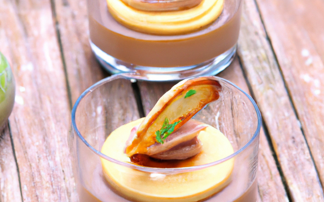 Verrines de foie gras au spéculos