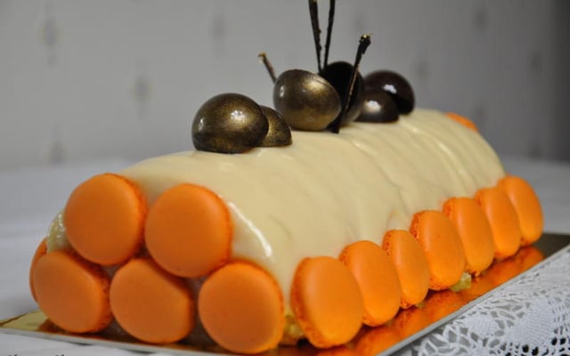 Bûche abricot-nougat