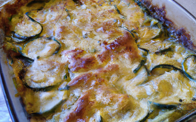 Gratin de courgettes savoureux