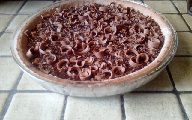 Tarte fondante au chocolat noir