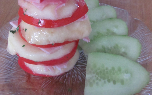 Millefeuille de tomate.