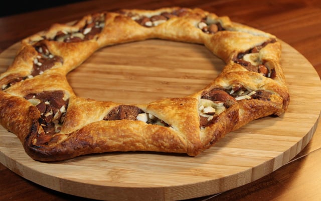 Feuilleté couronne chocolat & amandes