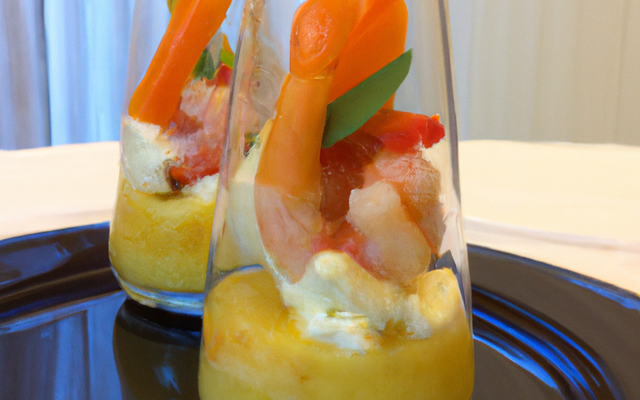 Mini-menu italien, gnocchi de Butternut aux gambas et verrines de ricotta... comme une Cassata !