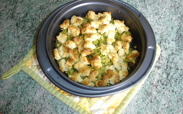 Crumble de courgettes express