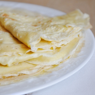 Crêpes à la bière sans lait