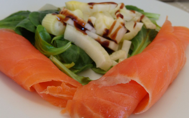 Douceur d'automne salade de fenouil cru et mâche