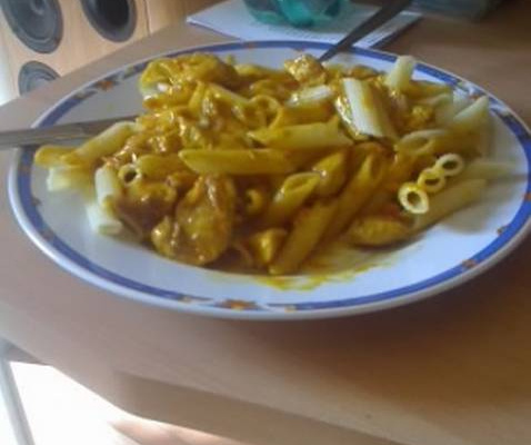 Pâtes au curry