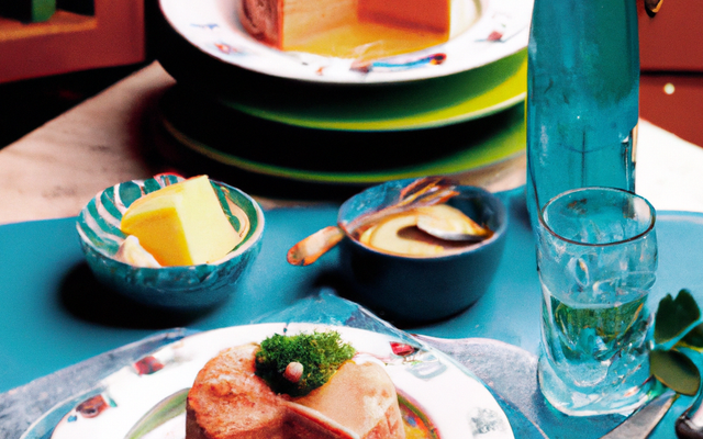 Pavé de saumon au coulis de pêche