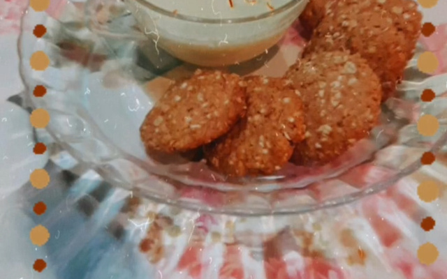 Biscuits aux flocons d'avoine, sarrasin, banane et zeste de citron