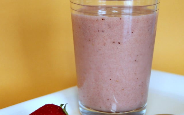 Smoothies fraise banane et kiwi