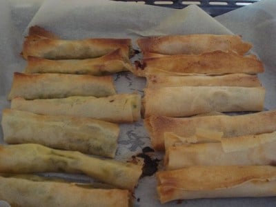 Nems façon bricks aux chèvre