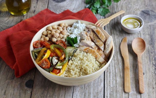 Salade healthy au Couscous en perles