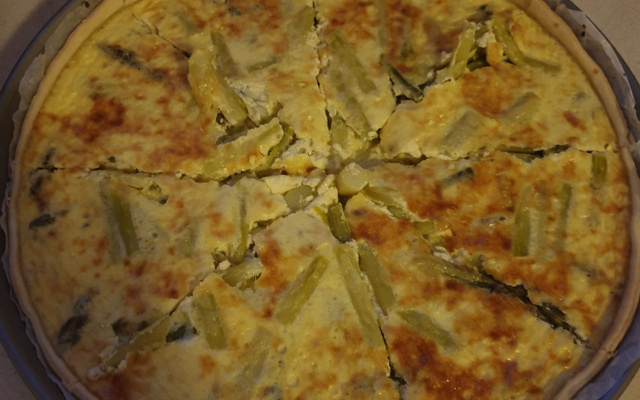 Tarte aux asperges vertes