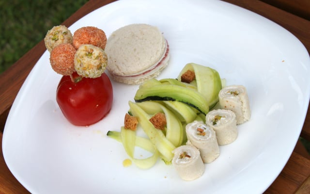 Tagliatelles de courgettes et ses gourmandises enfantines Harrys & St Môret®