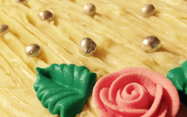 Bûche à la pistache et sa crème à la framboise