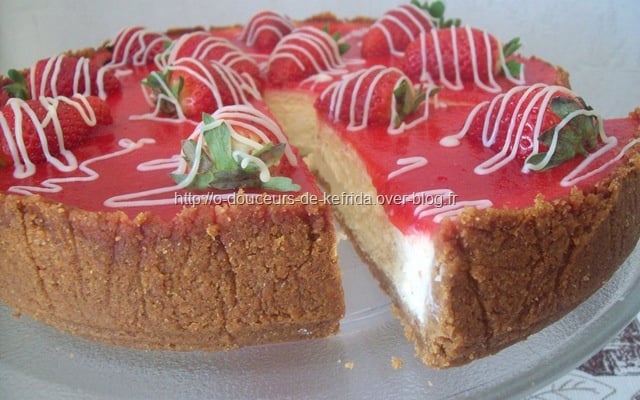 Cheesecake vanille / fraises