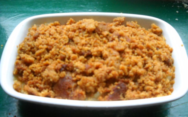Crumble pommes poires